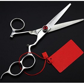 Ciseaux de coupe de cheveux, ciseaux de coupe de cheveux professionnels 440c à rotation de mouche de 6,0 pouces, ciseaux de c