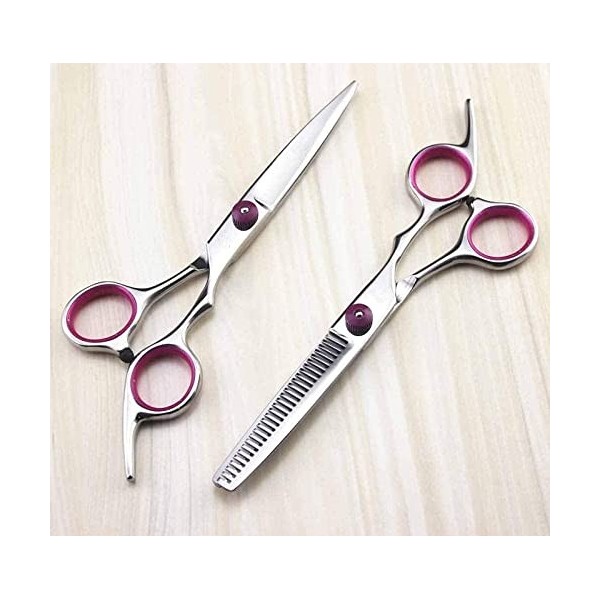Ciseaux à cheveux Ciseaux de coiffure 440c Ensemble de ciseaux à cheveux coupés de 6 pouces Ciseaux amincissants Coupe Ciseau