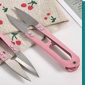 Ciseaux dartisanat 1 pièces ciseaux en acier inoxydable en forme de U broderie Mini petites cisailles coupe pince fil ciseau