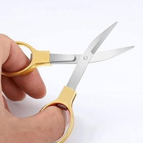 Ciseaux artisanaux 1 pièce, ciseaux pliants, ciseaux de voyage portables sûrs, coupe télescopique en acier inoxydable utilisé