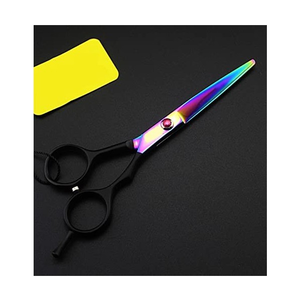 Ciseaux de coiffure 440C Ciseaux de coupe professionnels pour barbiers Ciseaux à effiler Ciseaux à cheveux Couleur : Un sac 