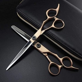 Ciseaux de coiffure, ciseaux de coiffure professionnels en acier 440c 7 pouces ciseaux de toilettage pour chien de compagnie 