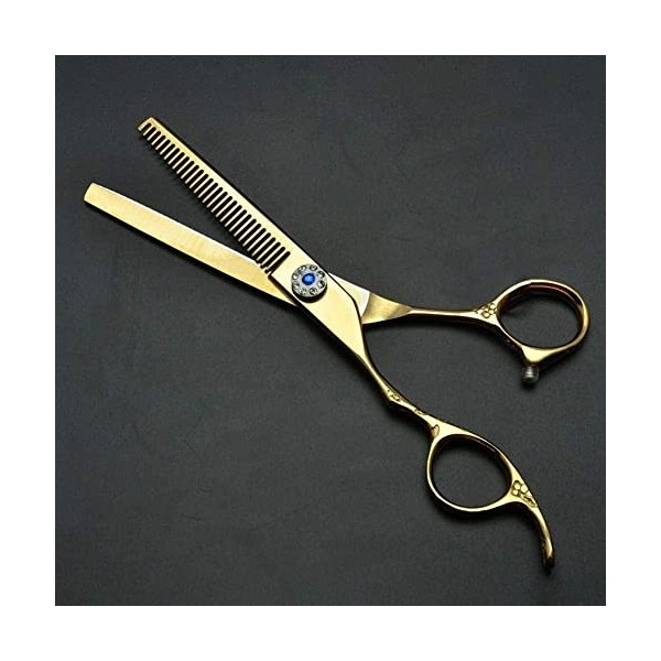 Ciseaux De Coiffure Professionnels Set 14 Cm Avec Vis Plate Rouge Salon Barbiers Ou Usage Domestique