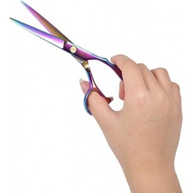 Ciseaux de barbier Ensemble de ciseaux de coiffure Ciseaux de coupe de cheveux professionnels et ciseaux amincissants Kit de 