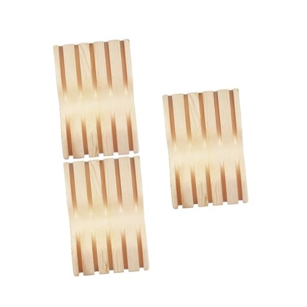 minkissy 3 Pcs Support De Ciseaux En Bois Massif Cisailles Étui De Rangement Porte-Ciseaux De Coiffeur Organisateur De Ciseau