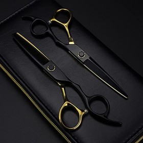 Ciseaux de coupe de cheveux, ciseaux à cheveux professionnels en acier 440c 6 et roulements en or, coupe de cheveux, ciseaux 