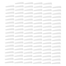 100 pièces pince à épiler de protection pour couvre-chef Nail Art pince à épiler pointue tétine transparente pince à cils pou