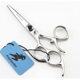 KOAIEZ Ensemble De Ciseaux De Coiffeur À Main Gauche en Acier Inoxydable De 5,5 Pouces, Kit Doutils De Coiffeur Multifonctio