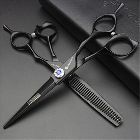 KOAIEZ Ensemble De Ciseaux De Coiffure De Coiffeur en Acier Inoxydable De 6,0 Pouces 440C, Outils De Cisaillement De Coiffeur