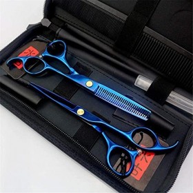 Ciseaux de coiffure professionnel Super Sharp 5.5 pouces trousse à outils ensemble de ciseaux de coiffeur minces parfait pour