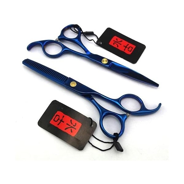 Ciseaux de coiffure professionnel Super Sharp 5.5 pouces trousse à outils ensemble de ciseaux de coiffeur minces parfait pour