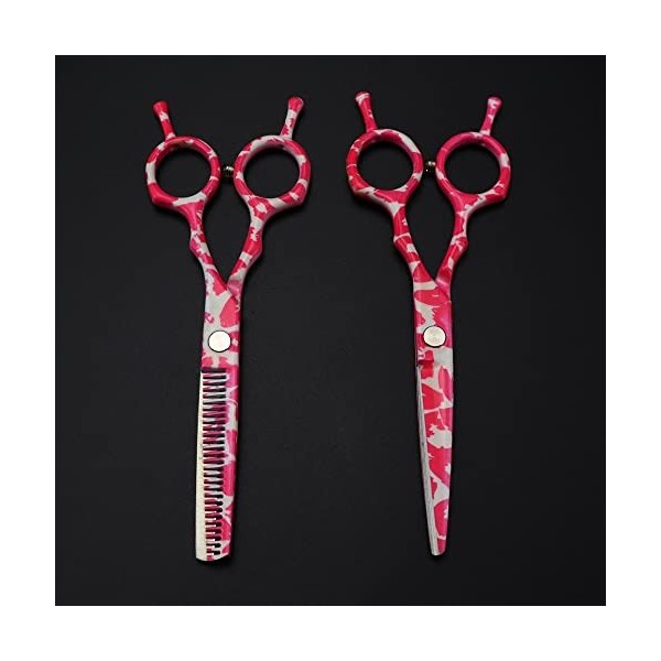 ciseaux de coiffeur Ciseaux De Coupe De Cheveux, 5,5 Pouces Professionnel Japon 440c Acier Céramique Ciseaux De Cheveux Roses