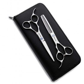 Main Gauche Coiffure Set Ciseaux De 6,0 Dents Dosse Professionnels Accueil Utilisation Styling Scissor Set 440C Coiffure Coup