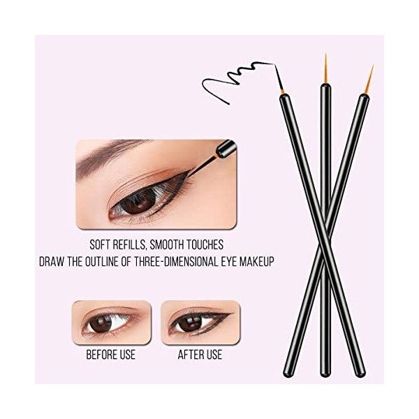 KingMas 100 Pcs Disposable Eyeliner Makeup Brush Applicator by KINGMAS Eyeliner / Khôl / Crayon