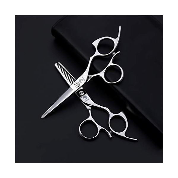 Professionnel Haut de Gamme européenne 5,5 Pouces Big Finger Set Cercle Coiffeur Ciseaux de Coiffure Salon de Coiffure rhéofl