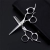 Professionnel Haut de Gamme européenne 5,5 Pouces Big Finger Set Cercle Coiffeur Ciseaux de Coiffure Salon de Coiffure rhéofl