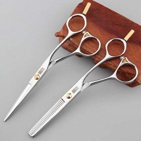 Outils de coupe de cheveux Ensemble de coupe de cheveux de ciseaux de barbier professionnels - 1 ciseaux de cheveux à bord dr