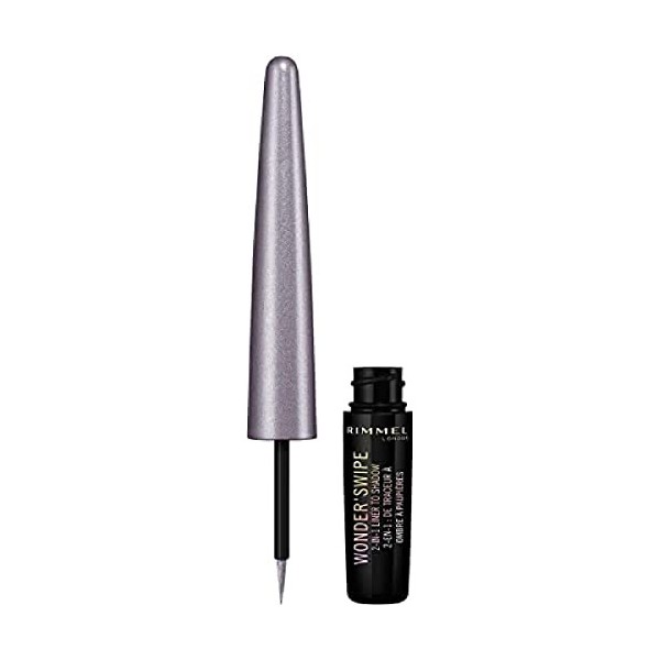 Rimmel - Eyeliner & Ombre à Paupières WonderSwipe - Formule 2-en-1 - Longue Tenue, sans transfert - 013 Front Stage - 1,7ml