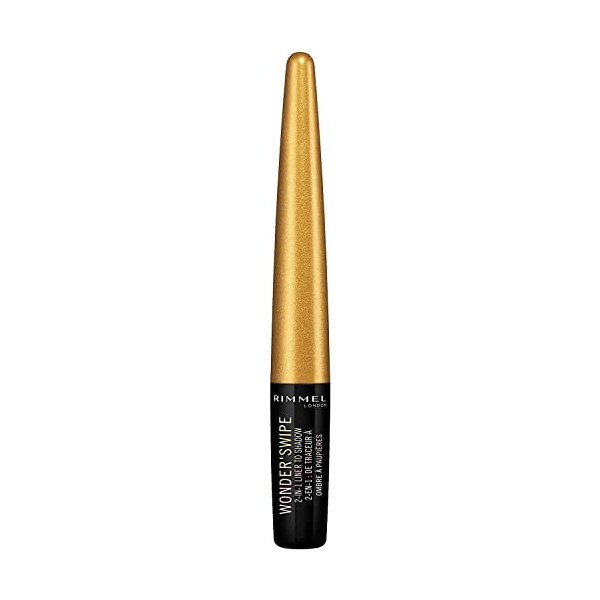Rimmel - Eyeliner & Ombre à Paupières WonderSwipe - Formule 2-en-1 - Longue Tenue, sans transfert - 013 Front Stage - 1,7ml