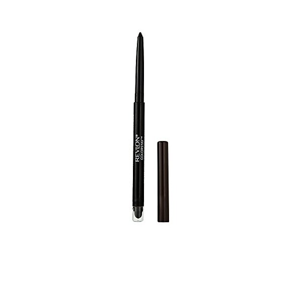 Revlon ColorStay, Crayon Eyeliner Longue tenue 0,28 g , Waterproof, Embout estompeur pour Smokey eye, Brown 203 