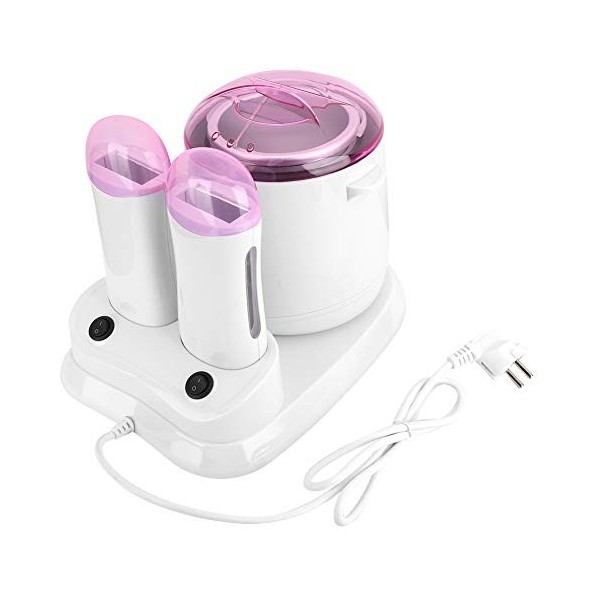 Chauffe-cire, machine de chauffage de cire ABS 3 en 1 interrupteur de commande séparé pour salon de beauté Prise UE 220V 