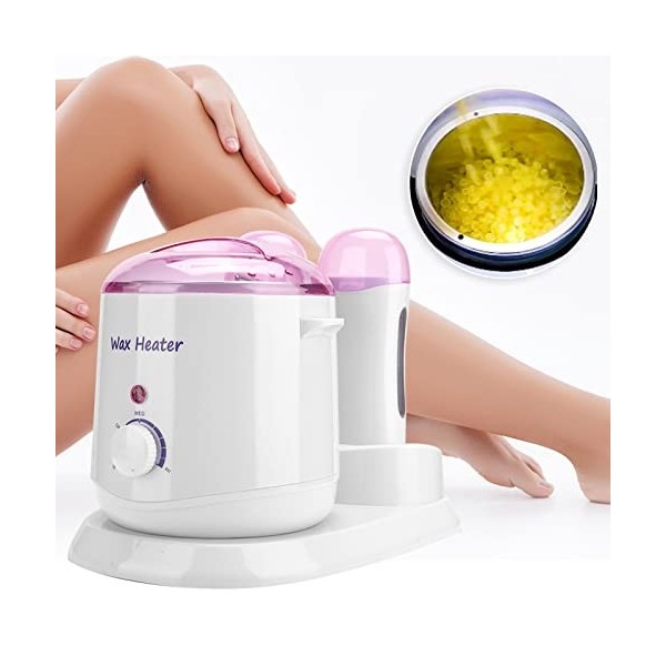 Chauffe-cire, machine de chauffage de cire ABS 3 en 1 interrupteur de commande séparé pour salon de beauté Prise UE 220V 