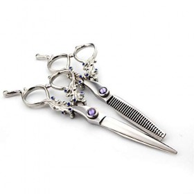 Ciseaux Coiffure Ciseaux Cheveux Diamant Ciseaux Cheveux Professionnels Lame En Acier Inoxydable Rasoir De Style Rasoir Or Ré