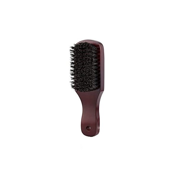 INGVY Peigne à cheveux avec manche en bois - Brosse de nettoyage pour homme - Brosse de barbier - Outil de rasage