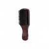 INGVY Peigne à cheveux avec manche en bois - Brosse de nettoyage pour homme - Brosse de barbier - Outil de rasage