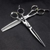 KOAIEZ Ensembles De Ciseaux De Coupe De Cheveux De 6,0 Pouces Argent , Cisaillements De Coiffure Multifonctionnels 440C en A