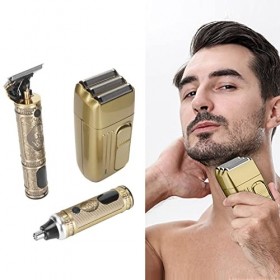 Tondeuse à Cheveux électrique 3 en 1, Tondeuse à Cheveux Rechargeable pour Barbe et Nez