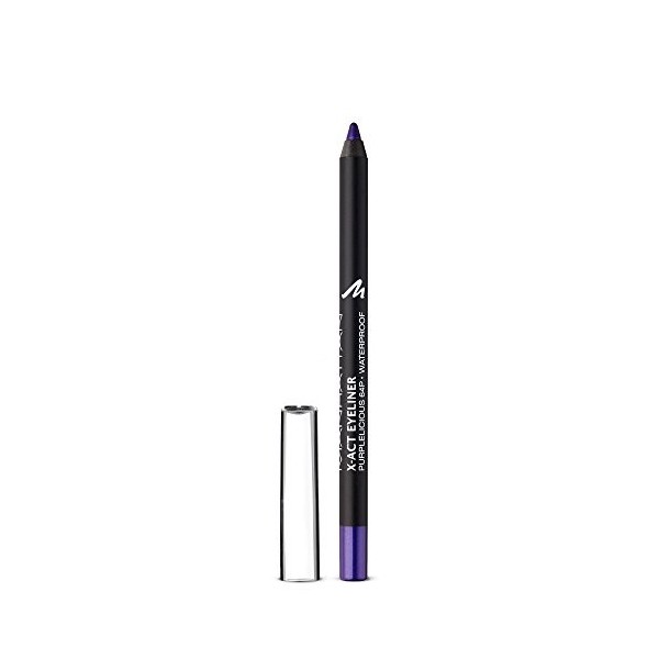 Manhattan X-Act Eyeliner Pen - Violet Eyeliner Crayon pour le trait de paupière parfait - Waterproof - Couleur Purplelicious 