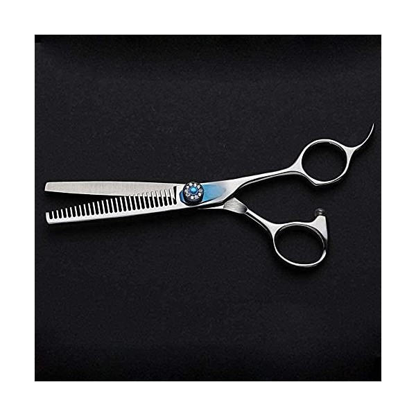 Ciseaux de coiffeur Sapphire 6 pouces Barber Professional Ciseaux de coupe de cheveux Set Ciseaux plats et à dents Ciseaux de