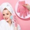 Lot de 25 paires de gants exfoliants double face pour le bain, la douche, le spa, le massage, la beauté, le bain, 13 couleurs