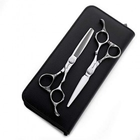 Cheveux Ciseaux Set, Coiffure Barbiers Ciseaux Kits 440C en Acier Inoxydable 6 Pouces, Salon Professionnel De Coupe De Cheveu...