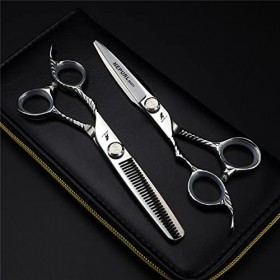 leybold Set De Ciseaux De Coiffure À Gauche Professionnel, en Acier Inoxydable Japonais 6,0 Pouces, Taille De La Barbe en For