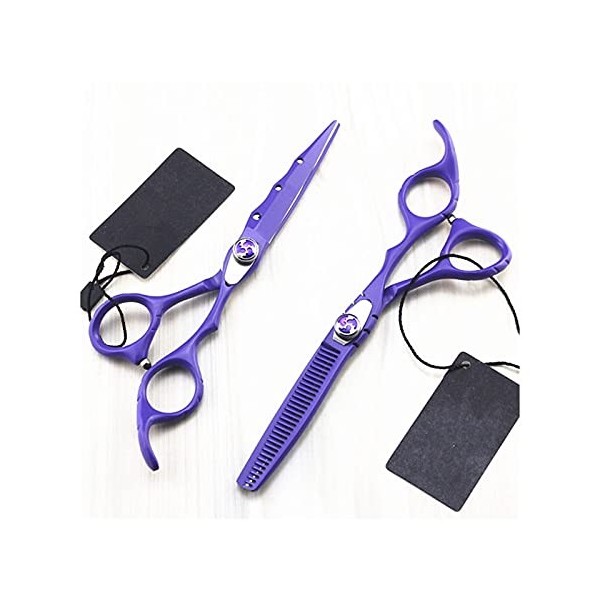 NC Tondeuse à Cheveux Violette de 6 Pouces, Cheveux clairsemés, tondeuses à Cheveux, ponçage Exquis, Ciseaux Outils de Coiffe