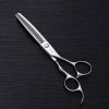 Outils de coupe des cheveux Tondeuse professionnelle en acier inoxydable for salon de coiffure de 6 pouces, cisaillement minc