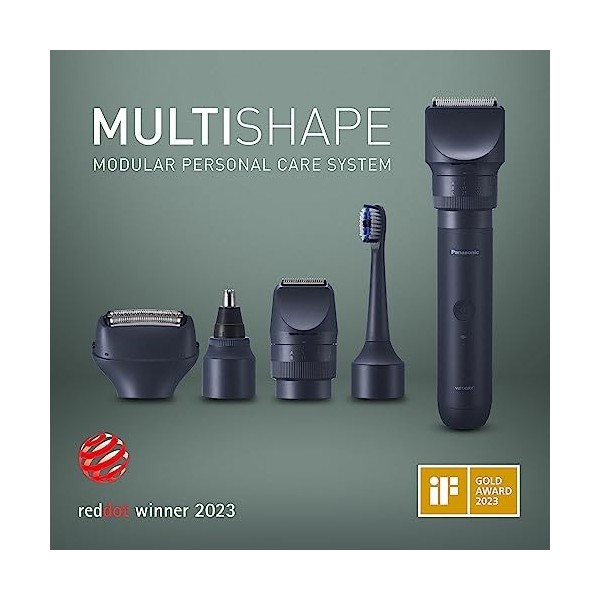 Panasonic MULTISHAPE Modulaire Personnels Soins Système ER-CBL1, tête de coupe nez, oreille et visage pour hommes avec batter