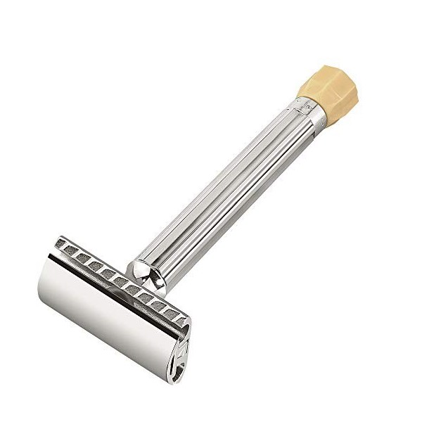 Merkur - Rasoir Réglable - Chrome Manche Long