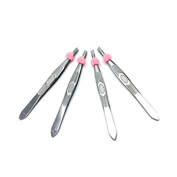 VANGLI Tweezers Professional Eyebrow Tweezers Stainless Steel Point Tip/Slant Tip/Flat Tip Hair Removal Makeup Tools Accessor