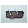 Ciseaux à cheveux Ciseaux de coupe de coiffure Ciseaux amincissants Outils de coiffure 2pcs Add Case Z 