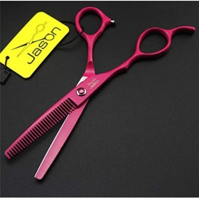 Ciseaux de coiffeur professionnels pour gaucher, ciseaux amincissants de barbier en acier inoxydable 440C et ensemble de coup