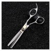 Ciseaux de coiffeur pour cheveux clairsemés de 6 pouces couleur : coupe dorée Gold Thinning B Gold Thinning B 