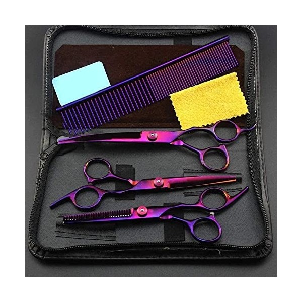 Générique Ensemble de Ciseaux de Coiffure Ciseaux de Coiffure Professionnels Ciseaux de Coiffeur Ciseaux Amincissants 6 Pouce