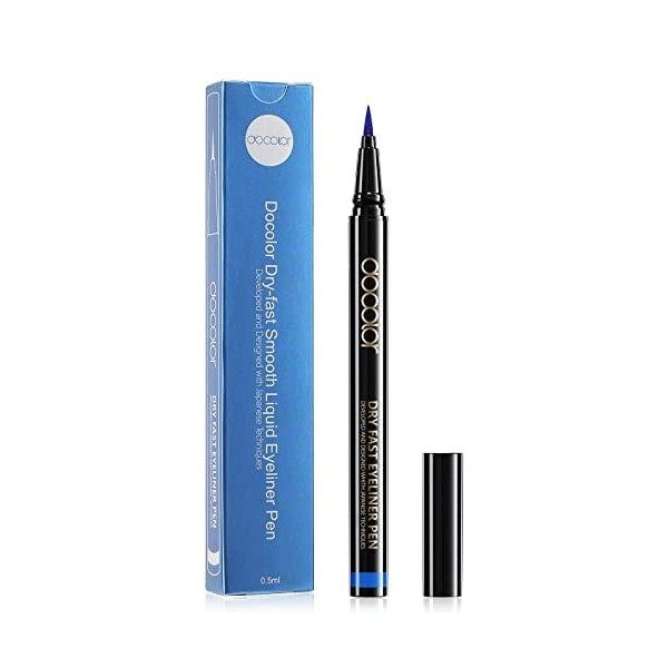 Docolor Eyeliner Liquide, Waterproof, Precision, Séchage Rapide, Blanc Eyeliner 12g, 1pièces