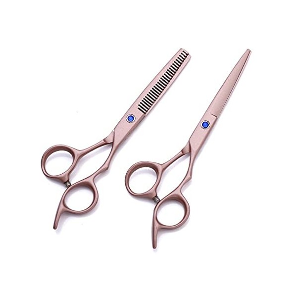 Cisailles pour la coupe de cheveux 6 pouces en or rose ciseaux de coiffure, amincissement des cheveux, ciseaux de maquillage,