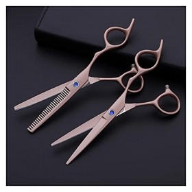 Cisailles pour la coupe de cheveux 6 pouces en or rose ciseaux de coiffure, amincissement des cheveux, ciseaux de maquillage,