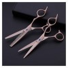 Cisailles pour la coupe de cheveux 6 pouces en or rose ciseaux de coiffure, amincissement des cheveux, ciseaux de maquillage,