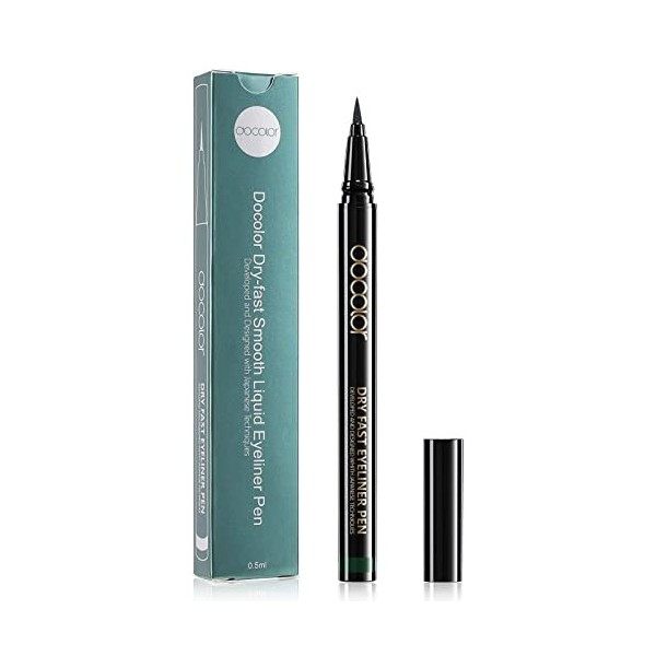 Docolor Eyeliner Liquide, Waterproof, Precision, Séchage Rapide, Blanc Eyeliner 12g, 1pièces